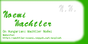 noemi wachtler business card